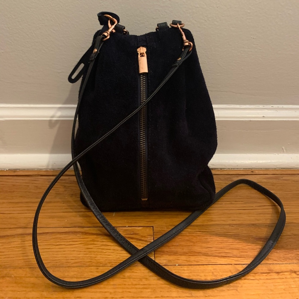 Topshop Real Suede Bucket Bag